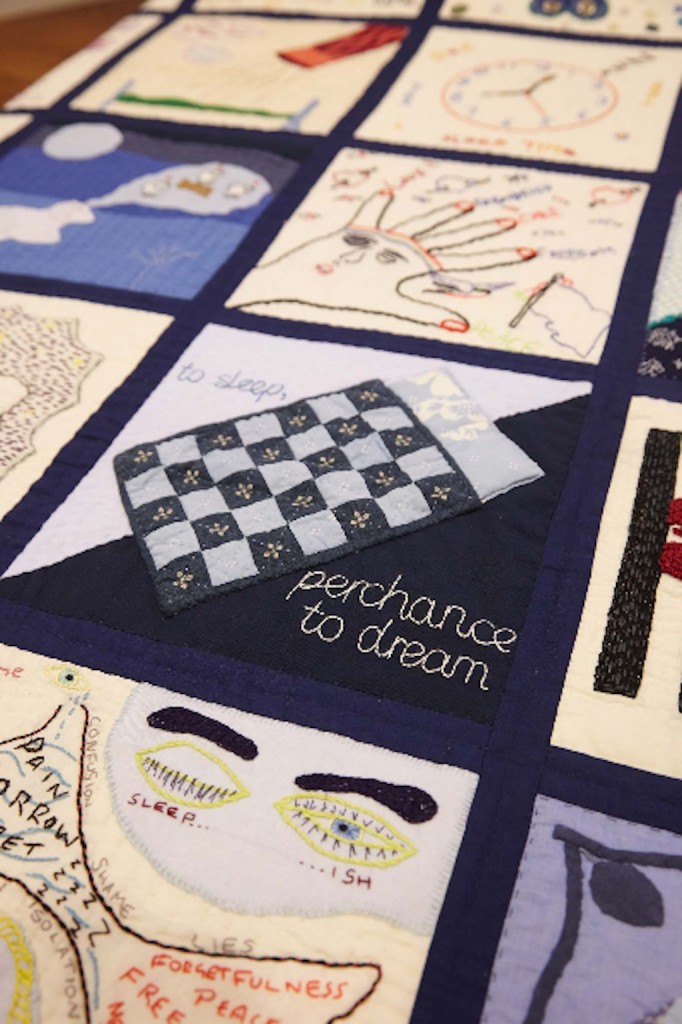 Things we do in bed exhibition quilts Tracy Chevalier Danson House Bexleyheath Fine Cell Work
