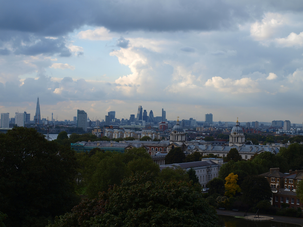 Greenwich Park Autumn Canary Wharf Observatory General Wolfe chestnuts William IV heart foragers walk